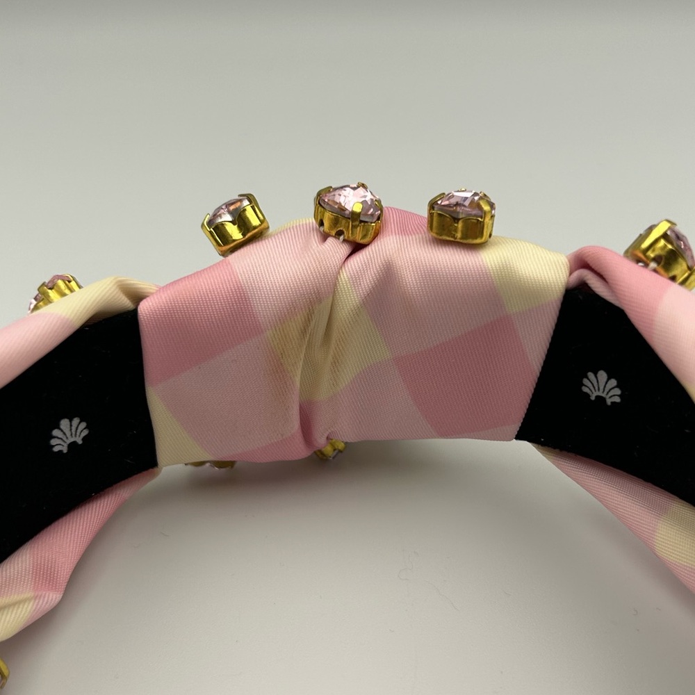 Lele Sadoughi X Stoney Clover Lane Watermelon Heart Crystal Knotted Headband - Picture 8 of 16